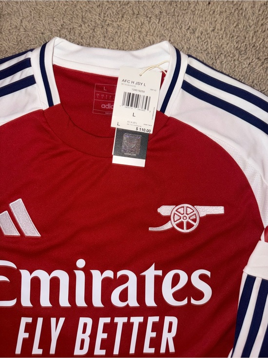 adidas Other - adidas Kids Arsenal Red & White Jersey with Navy Accents